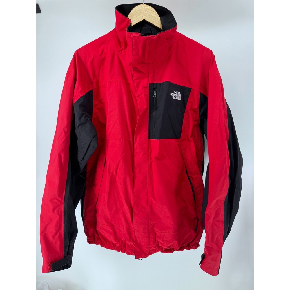 The North Face HyVent  Jacket Mens Large Red Black no hood